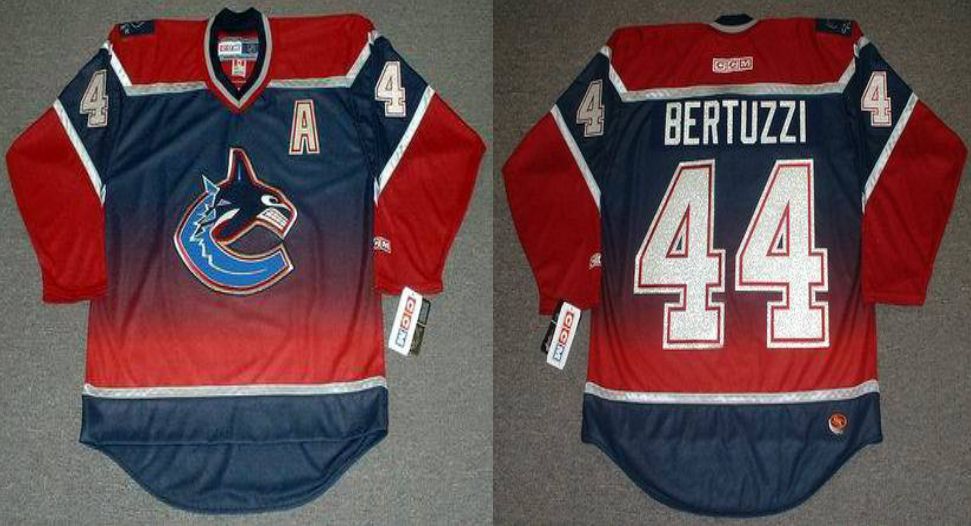 2019 Men Vancouver Canucks #44 Bertuzzi Red CCM NHL jerseys->vancouver canucks->NHL Jersey
